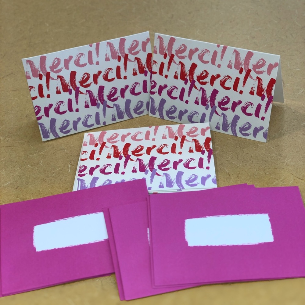 Thank you card 10 packs with 8 cards and envelopes